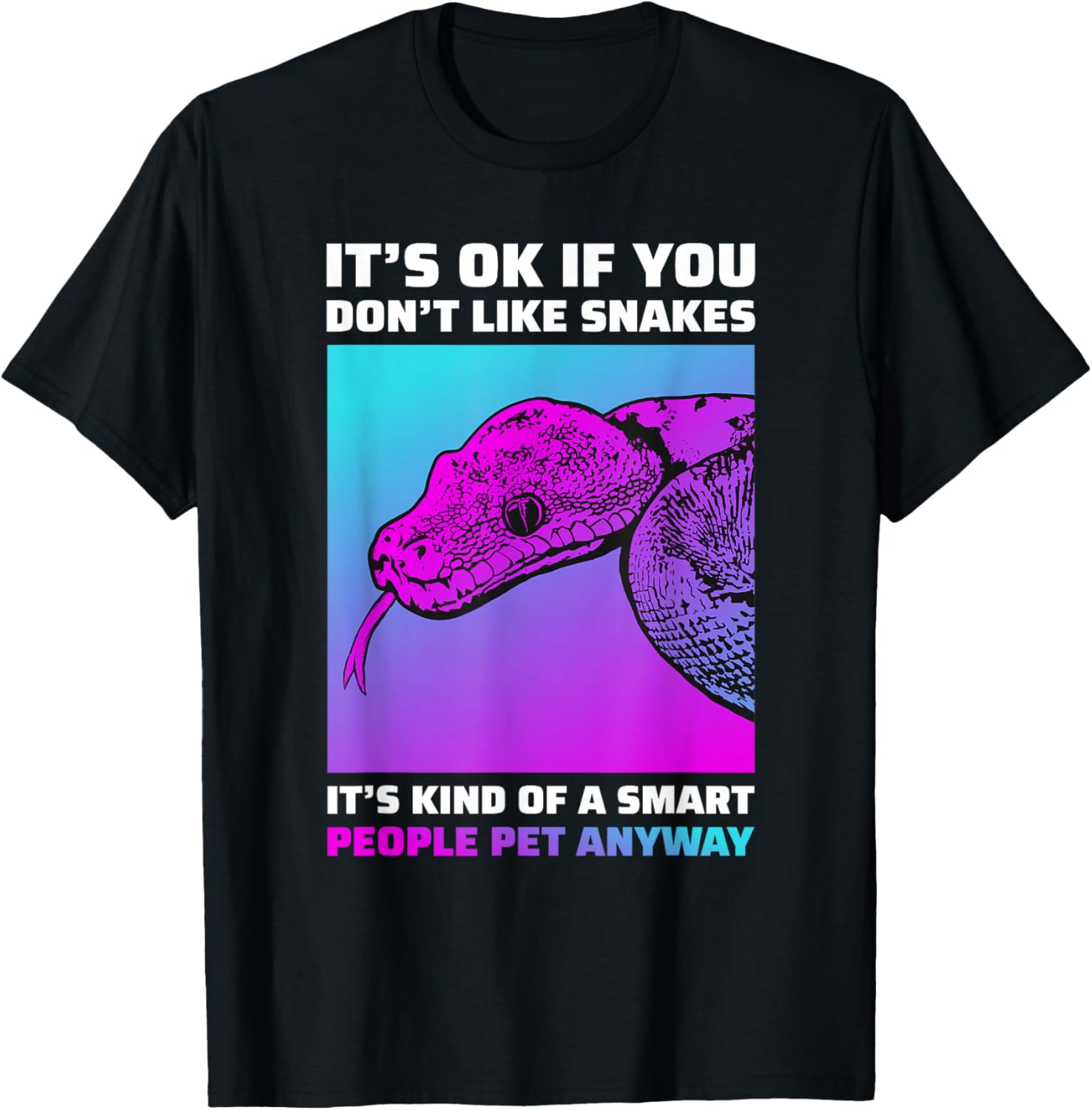 Funny Snake Lover Python Boa Cornsnake T-Shirt - T-Shirt | Black