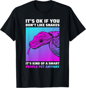 Funny Snake Lover Python Boa Cornsnake T-Shirt - T-Shirt | Black