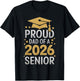 Proud Senior Dad 2026 Senior 2026 Dad Class Of 2026 Graduate T-Shirt - T-Shirt | Black
