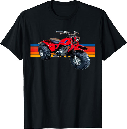 3 wheeler, Vintage ATV, ATC, 200S, 200X, 200M, 185 T-Shirt - T-Shirt | Black