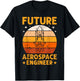 Future Aerospace Engineer Fun Rocket Science Kids Boys Girls T-Shirt - T-Shirt | Black