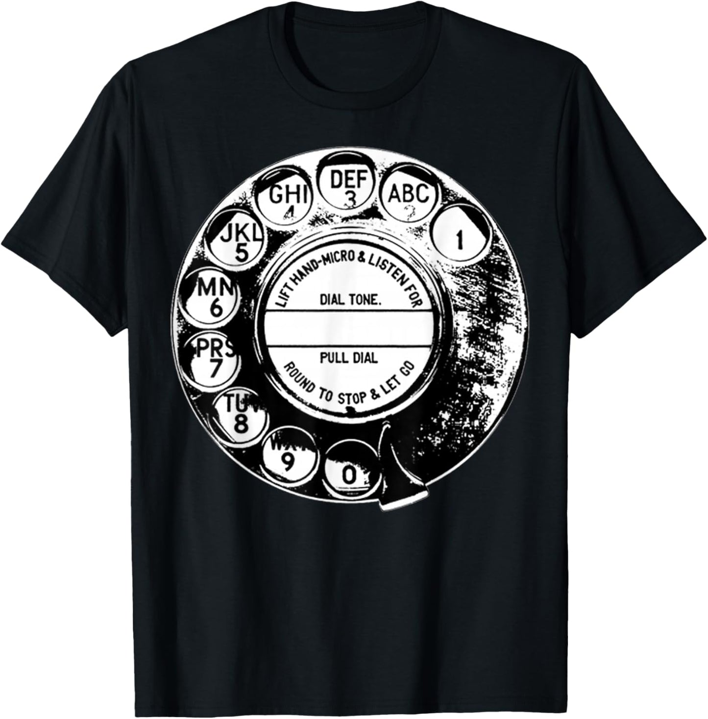 Rotary Phone Vintage Rotary Dial Telephone Retro Gifts T-Shirt - T-Shirt | Black