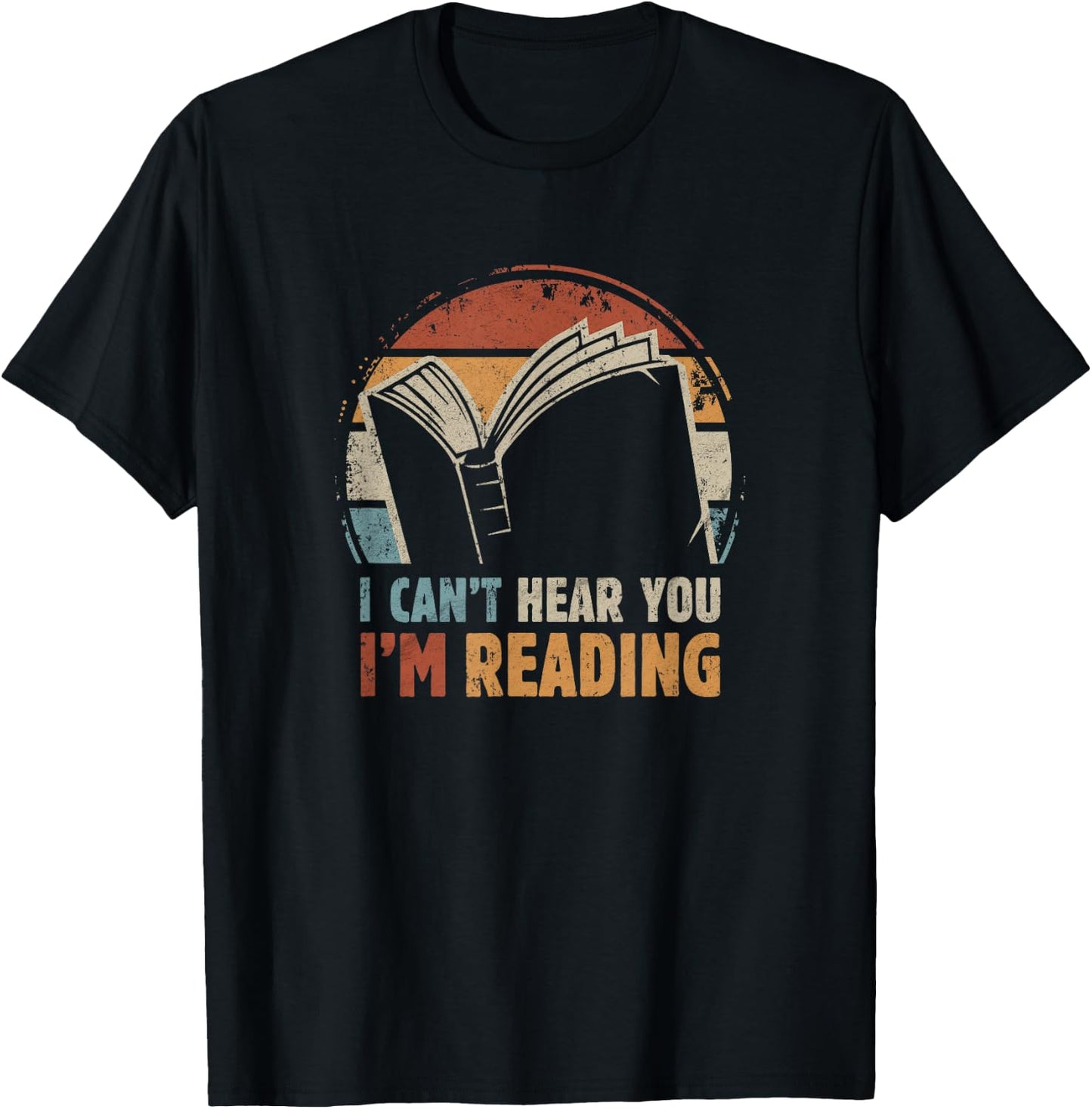 I can't hear you - I'm Reading for Book Lover Bookworm T-Shirt - T-Shirt | Black