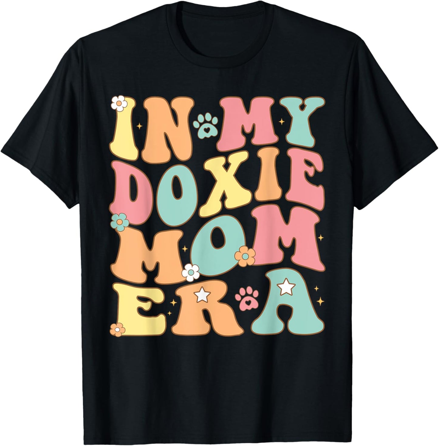 In My Dachshund Mama Era For doxie Mom Dog Mother's day T-Shirt - T-Shirt | Black
