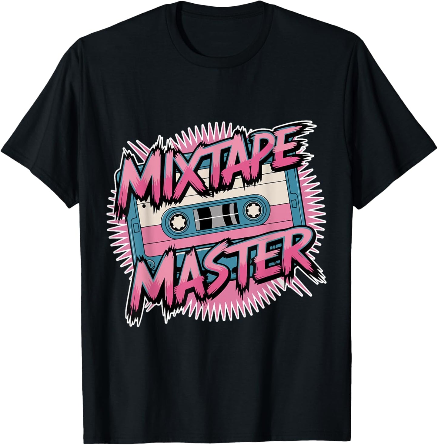 Mixtape Master Retro 80s Vintage Cassette Music Lover T-Shirt - T-Shirt | Black