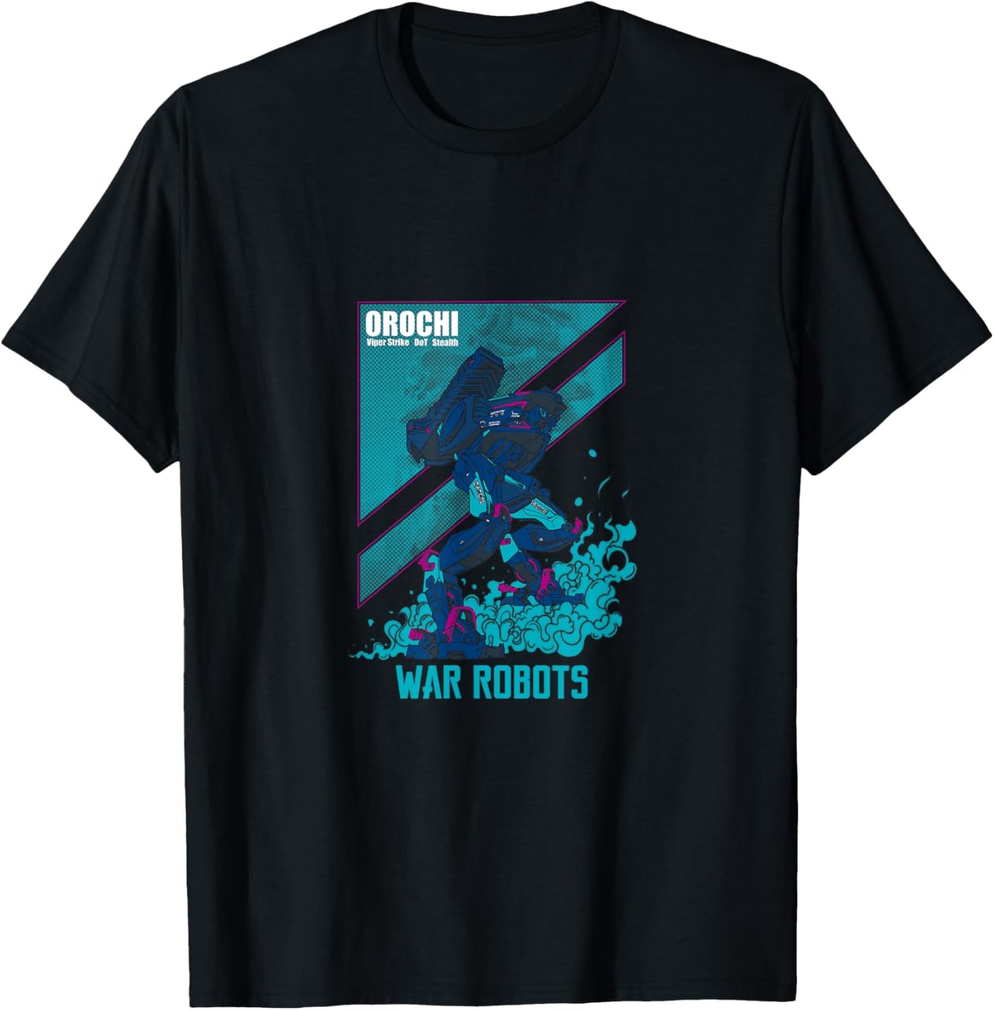 War Robots Orochi - Black, -Adults, Short Sleeve, , Cotton, Polyester, Small T-Shirt - T-Shirt | Black