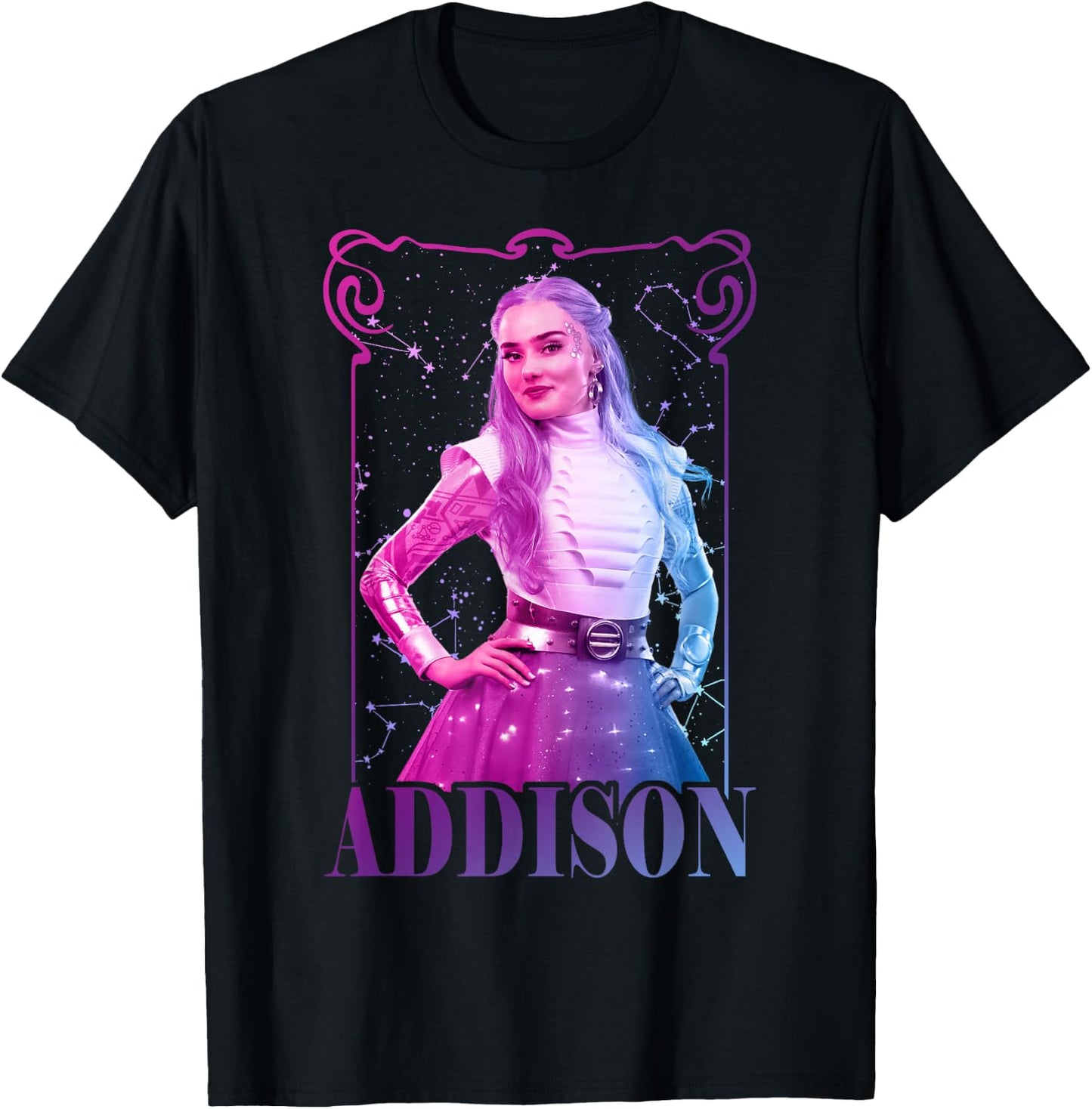 Disney Zombies 3 Addison Standing Pose Centered T-Shirt - T-Shirt | Black