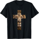 Lion Cross King Lord Jesus Bible Judah T-Shirt - T-Shirt | Black