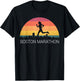 Boston 26.2 Miles 2021 Marathon Running Friend Support Gifts T-Shirt - T-Shirt | Black
