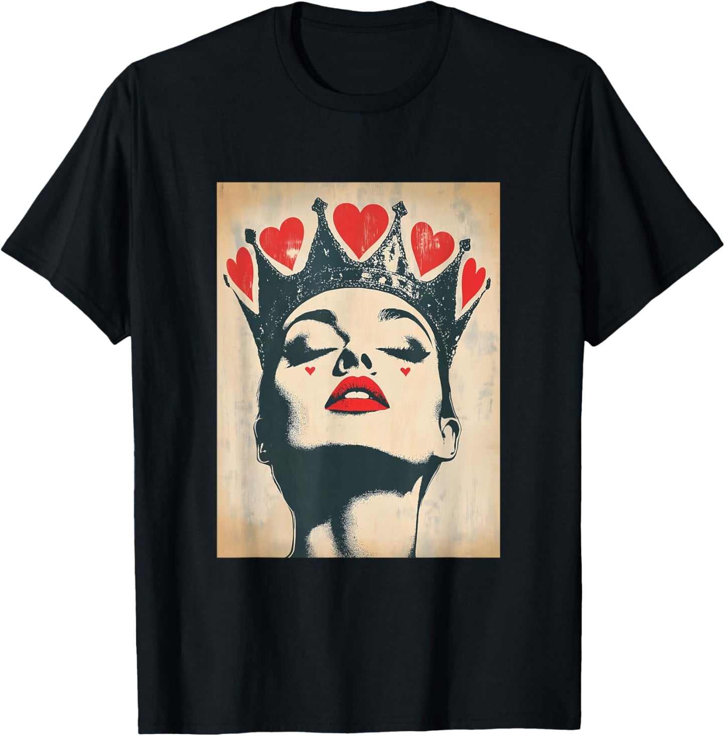 Queen of Hearts T-Shirt - T-Shirt | Black