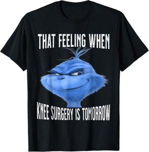 That Feeling When Knee Surgery Is Tomorrow Bird FUNNY T-Shirt - T-Shirt | Black