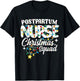 Postpartum Nurse Christmas Squad Mother Baby Nursing NP RN T-Shirt - T-Shirt | Black