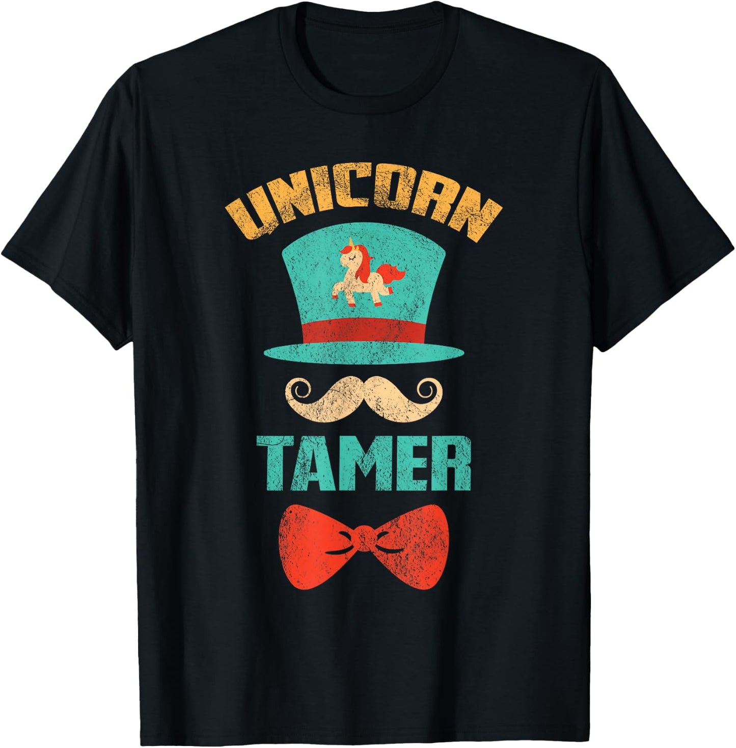 Circus Carnival Unicorn Tamer Birthday T-Shirt - T-Shirt | Black