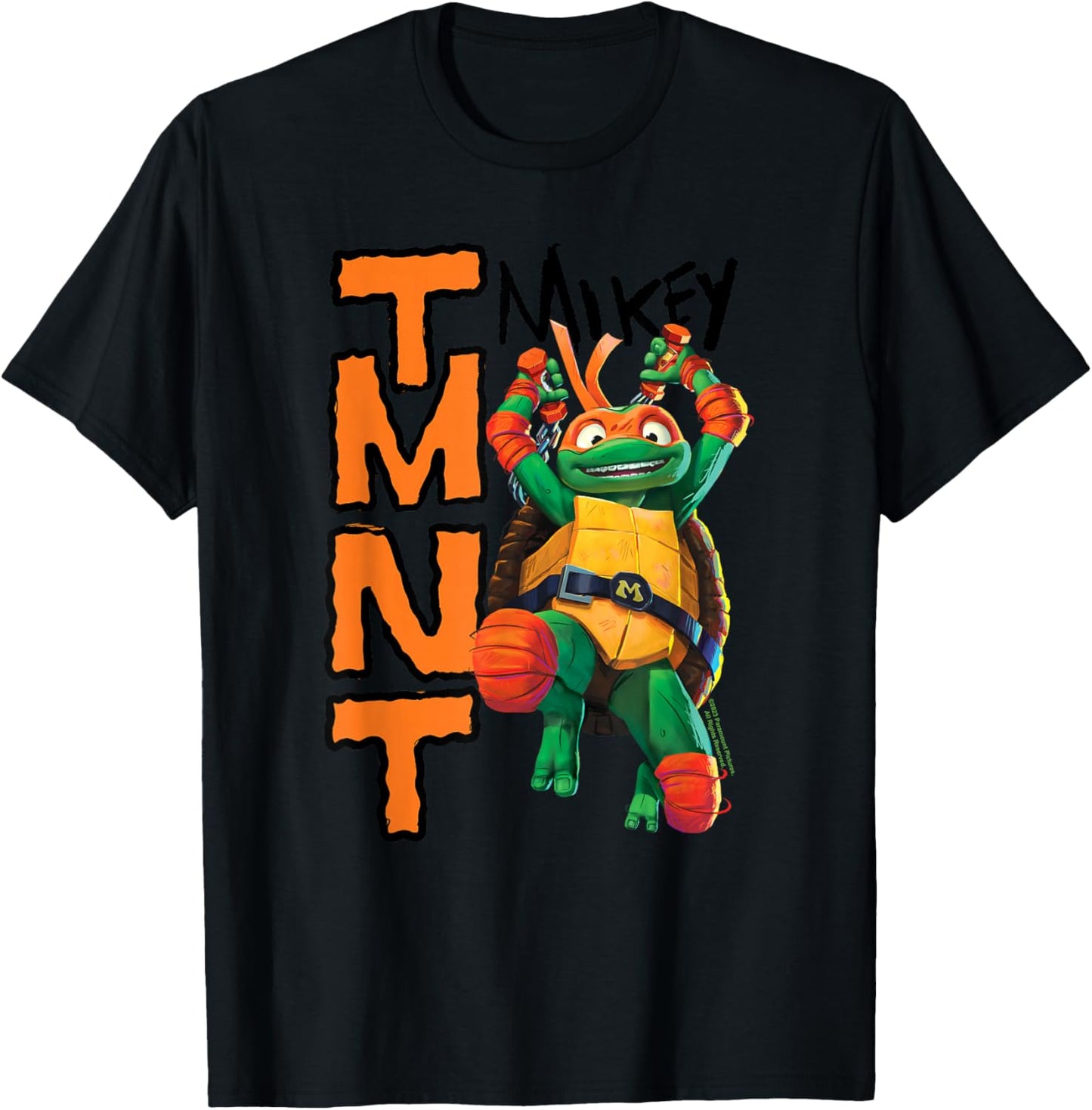 Teenage Mutant Ninja Turtles: Mutant Mayhem Mikey T-Shirt - T-Shirt | Black
