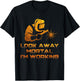 Welder Gifts Look Away Mortal I'm Working Funny Welding T-Shirt - T-Shirt | Black
