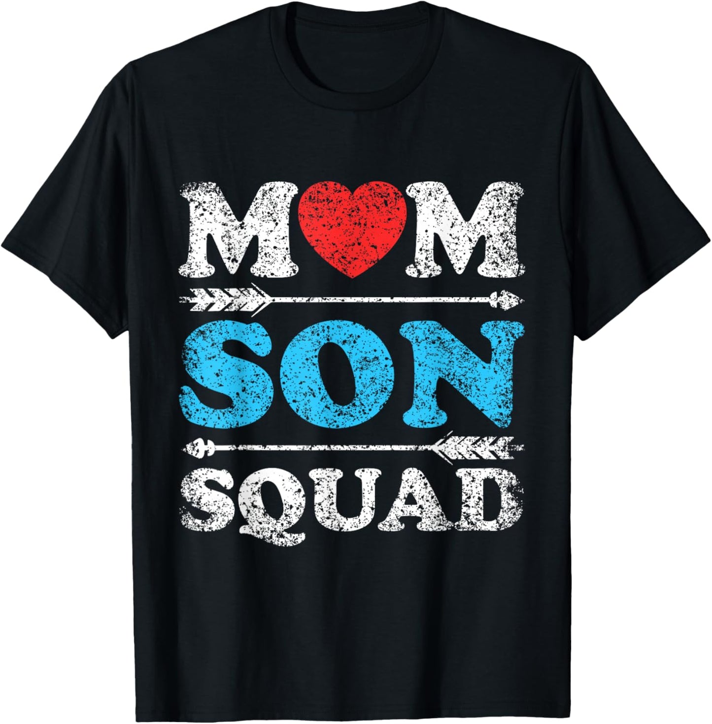 Mom Son Squad Mother's Day Matching Sons Mother Son Mommy T-Shirt - T-Shirt | Black