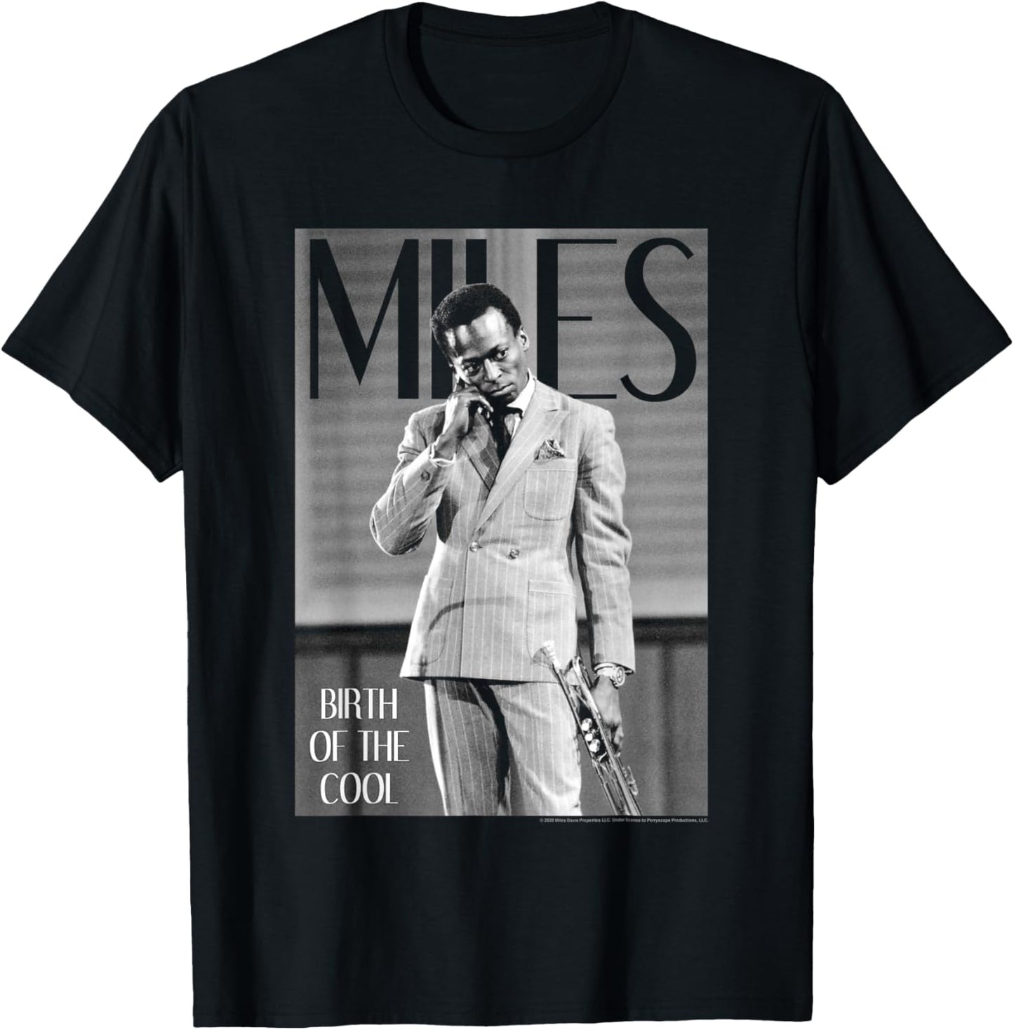 Miles Davis Simply Cool T-Shirt - T-Shirt | Black