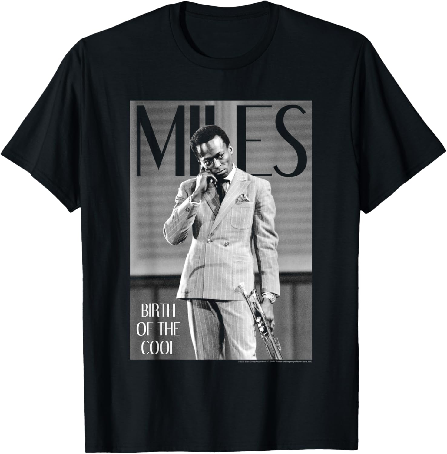 Miles Davis Simply Cool T-Shirt - T-Shirt | Black