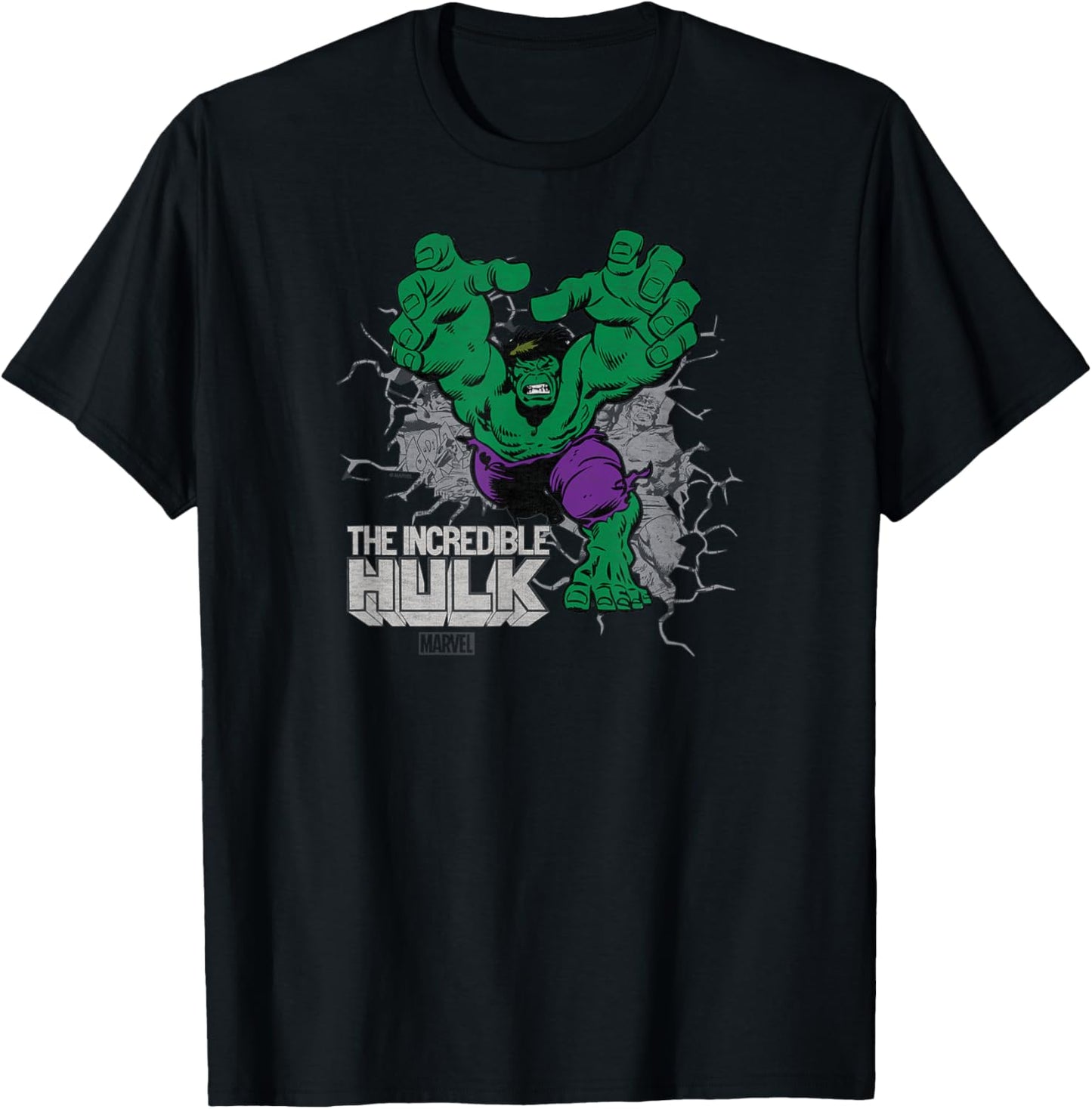 Hulk - Comic Burst T-Shirt - T-Shirt | Black