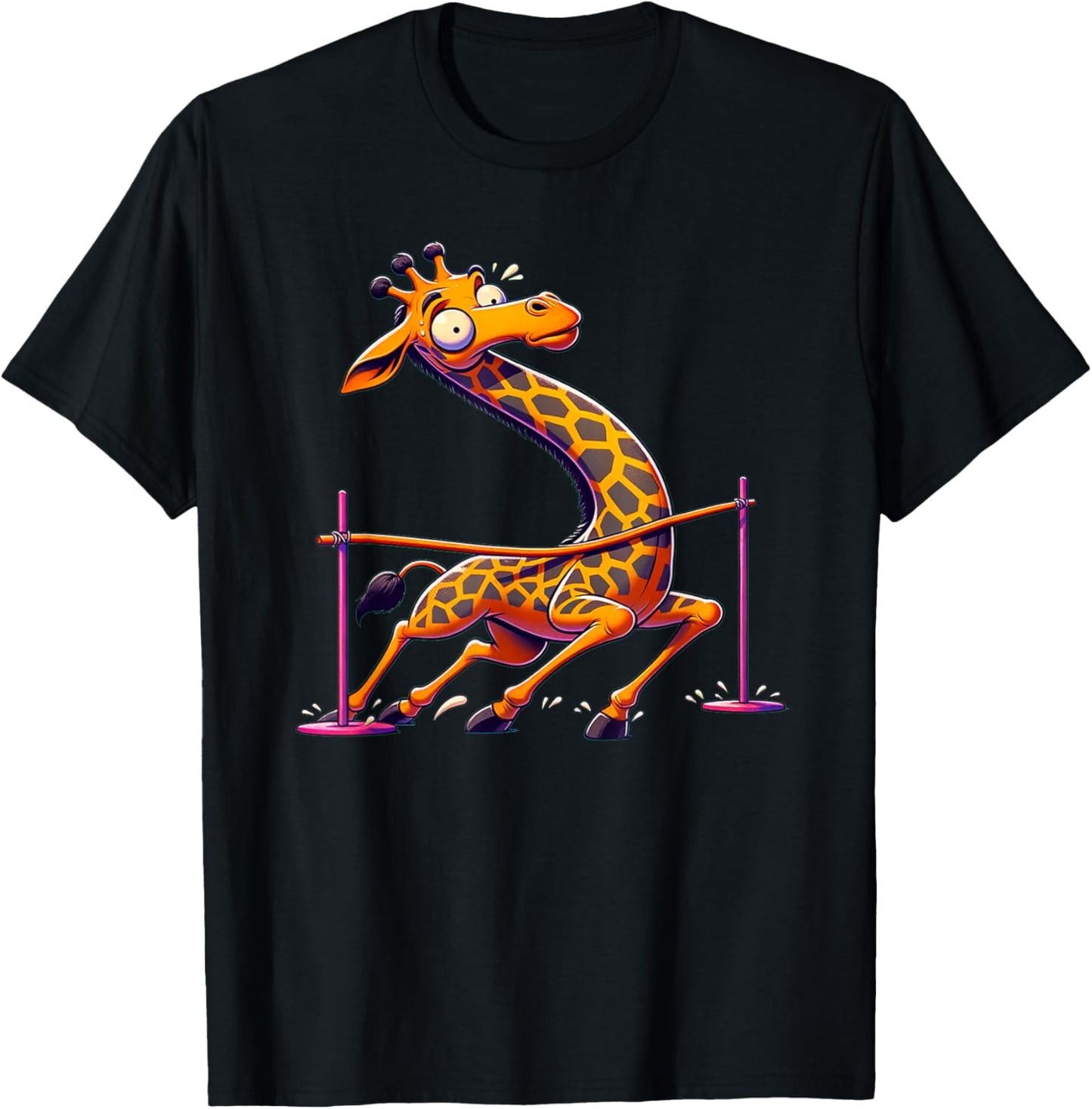 Funny Giraffe Limbo T-Shirt - T-Shirt | Black