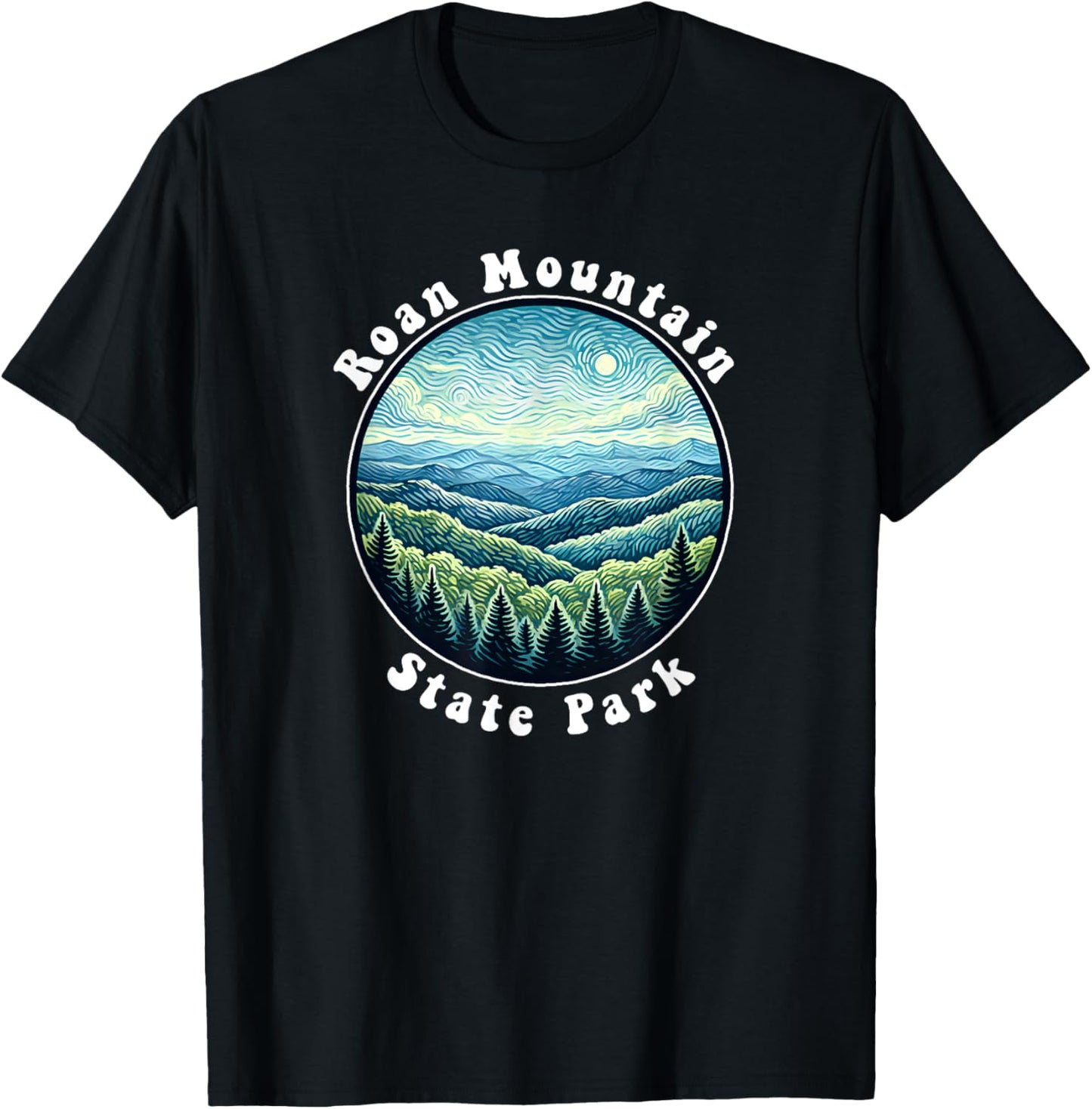 Roan Mountain State Park Tennessee Mountains Souvenir T-Shirt - T-Shirt | Black