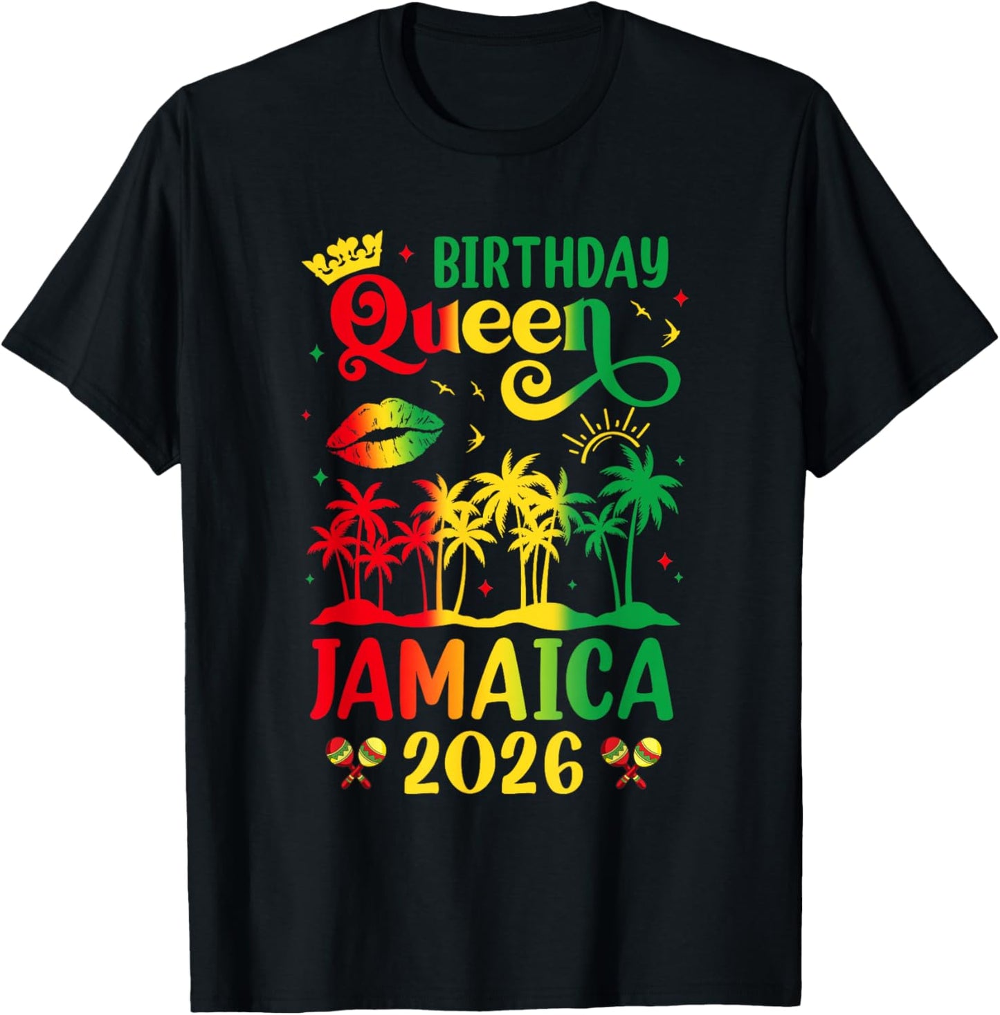 Birthday Jamaica Girl 30Th 40Th Party Jamaican Vacation 2026 T-Shirt - T-Shirt | Black
