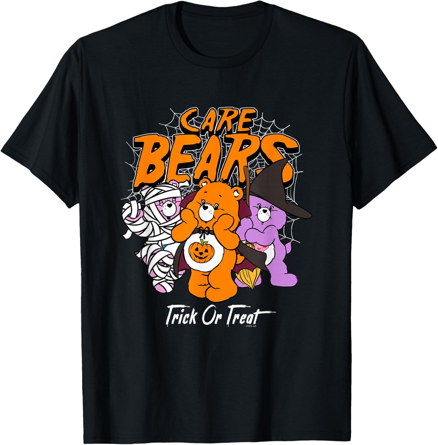 Care Bears Trick or Treat Costumed Bears Retro Cartoon T-Shirt - T-Shirt | Black