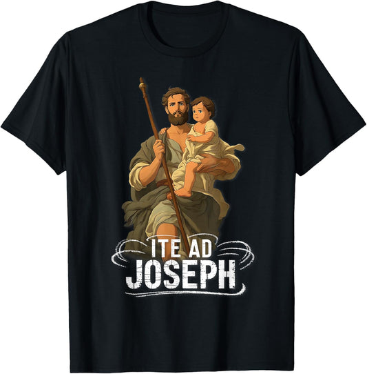 Saint Joseph Catholic Father And Worker T-Shirt - T-Shirt | Black