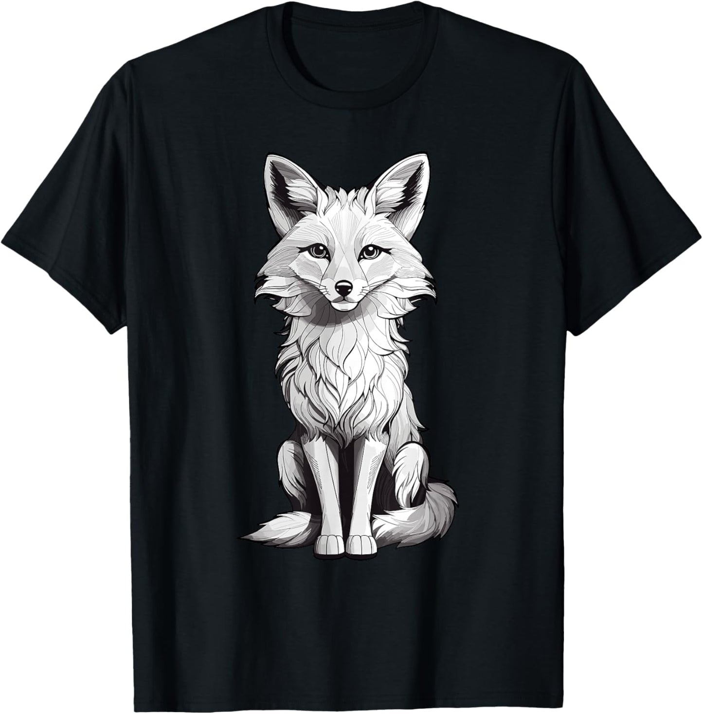 Cute Fox Forest Animal Fox Lover T-Shirt - T-Shirt | Black