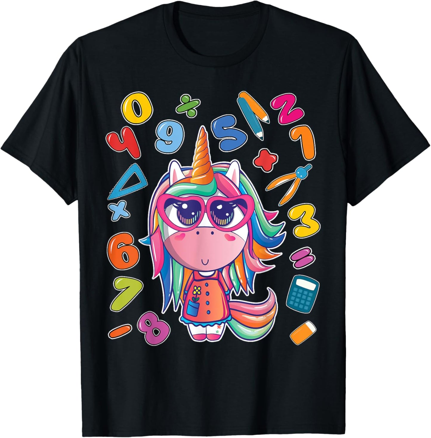 Number day t shirt for kids maths number day shirt kids gift T-Shirt - T-Shirt | Black