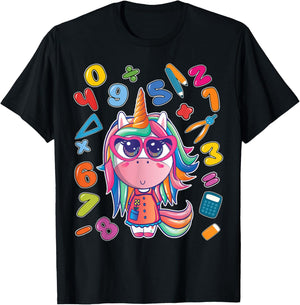 Number day t shirt for kids maths number day shirt kids gift T-Shirt - T-Shirt | Black