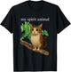 Funny Meowl Meme, Cat Owl Meme Brainrot Gen Alpha T-Shirt - T-Shirt | Black