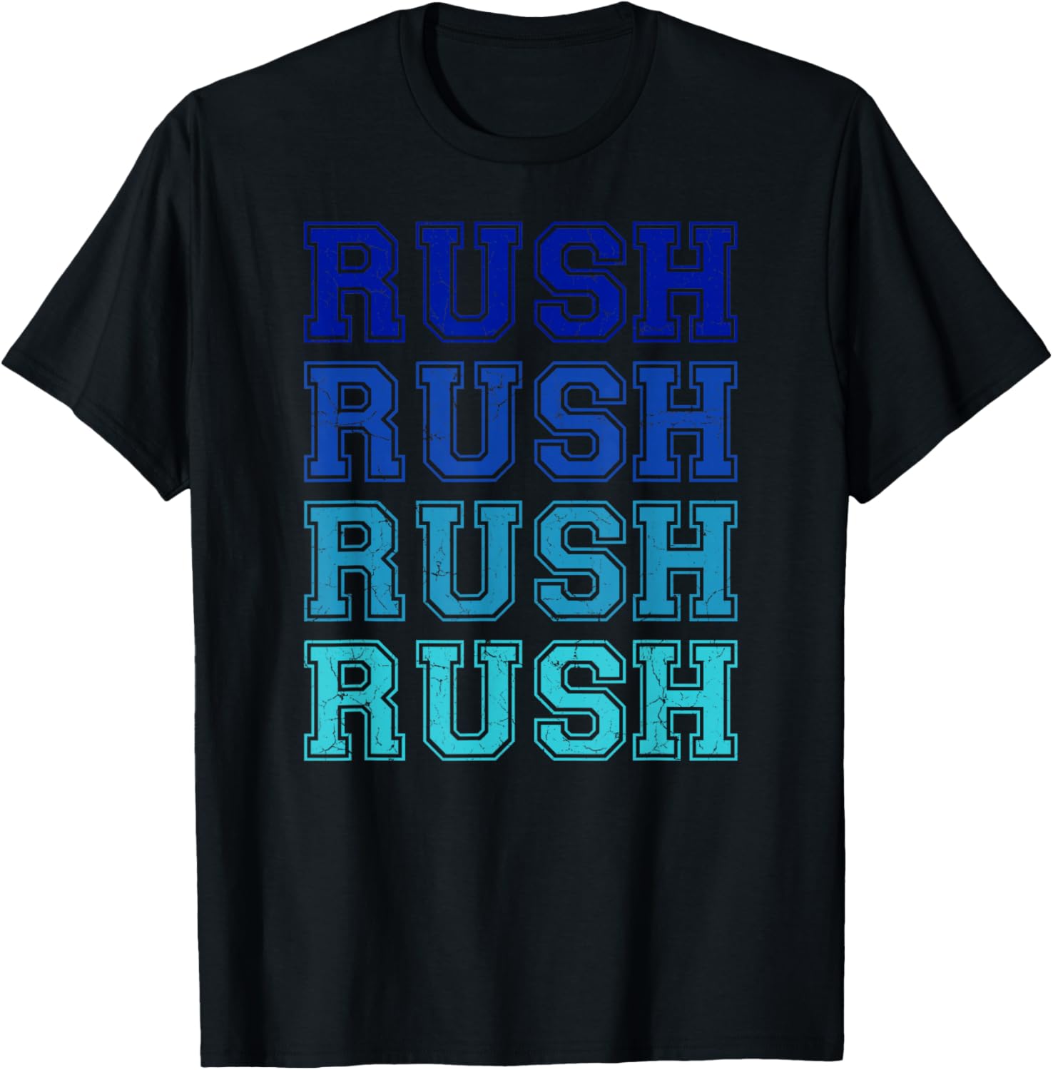 Vintage Rush Name Throwback Retro Apparel Gift Men Women T-Shirt - T-Shirt | Black