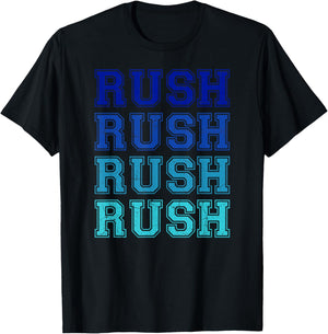 Vintage Rush Name Throwback Retro Apparel Gift Men Women T-Shirt - T-Shirt | Black