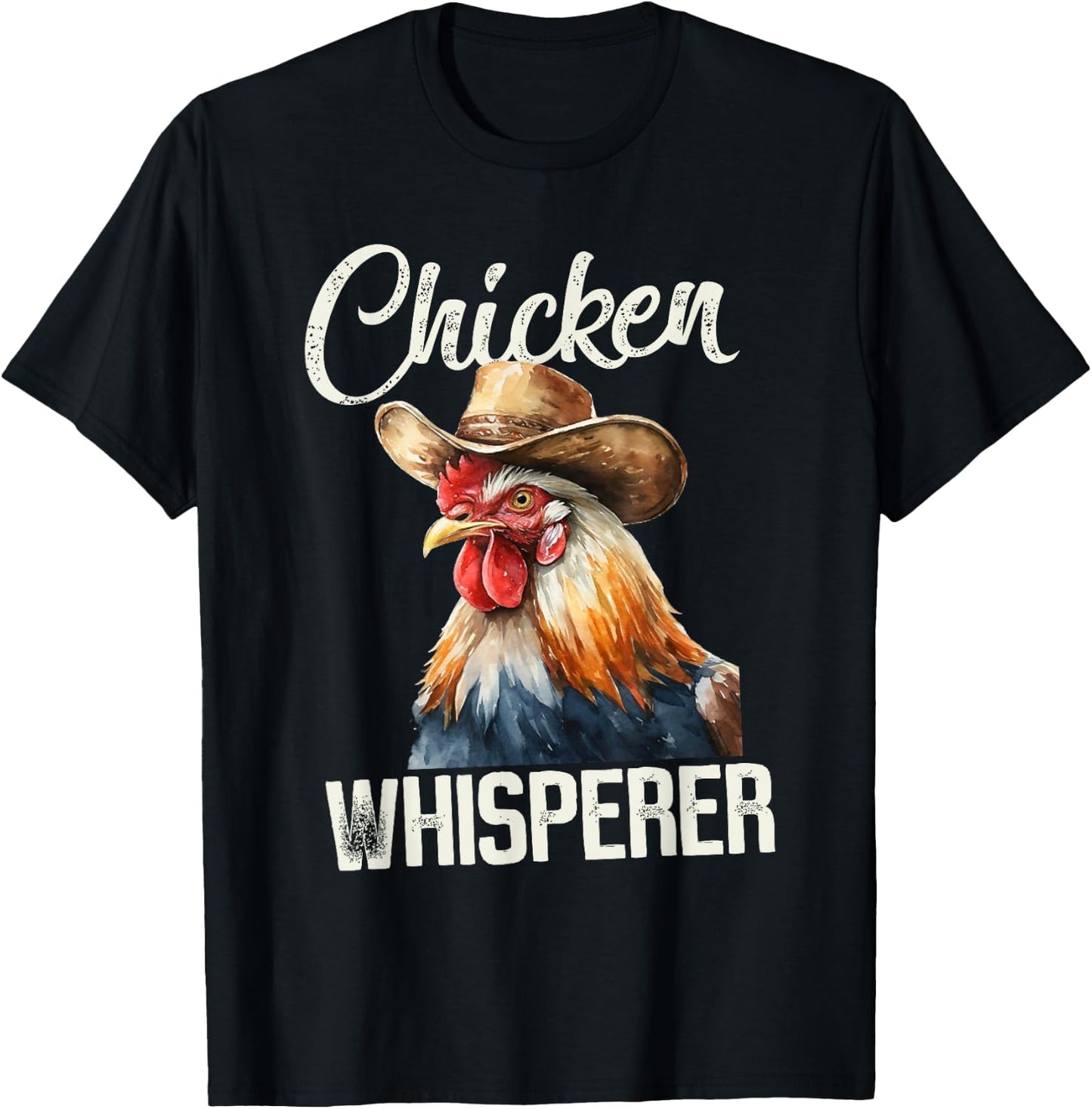 The Chicken Whisperer Rooster Farmer Chicken T-Shirt - T-Shirt | Black