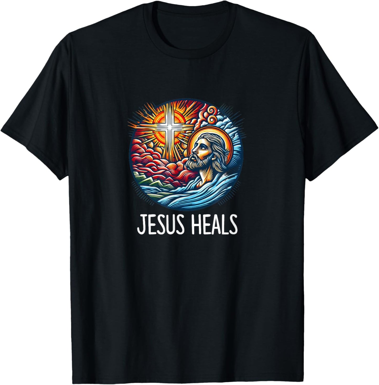 Jesus Heals T-Shirt - T-Shirt | Black