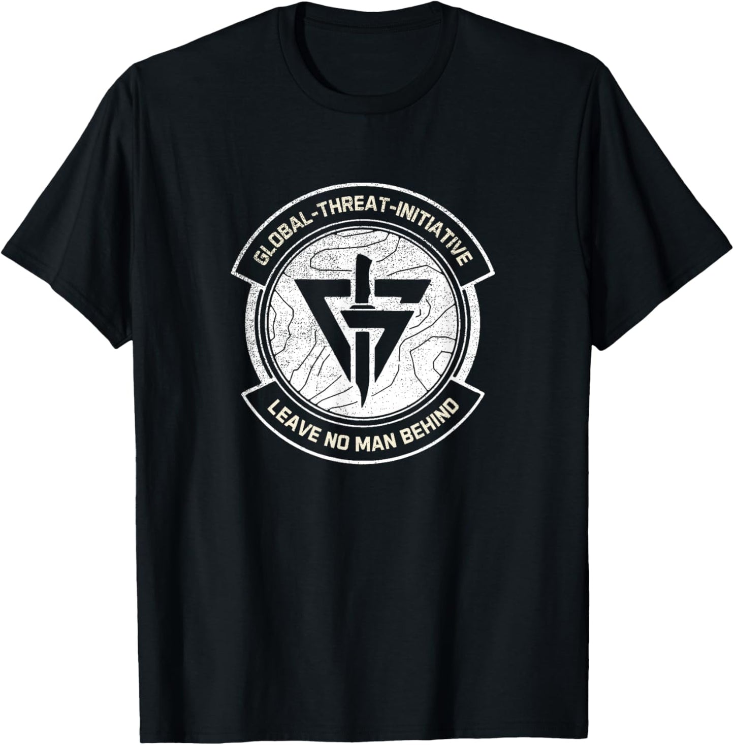 GTI Global Threat Initiative Force Badge Delta Game T-Shirt - T-Shirt | Black