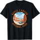Bryce Canyon National Park Illustration Distressed Circle T-Shirt - T-Shirt | Black