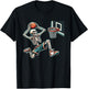 Halloween Basketball Skeleton Basketball Lover T-Shirt - T-Shirt | Black
