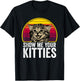 Show me your kitties cat lover retro vintage Gift funny tea Women Kids T-Shirt - T-Shirt | Black