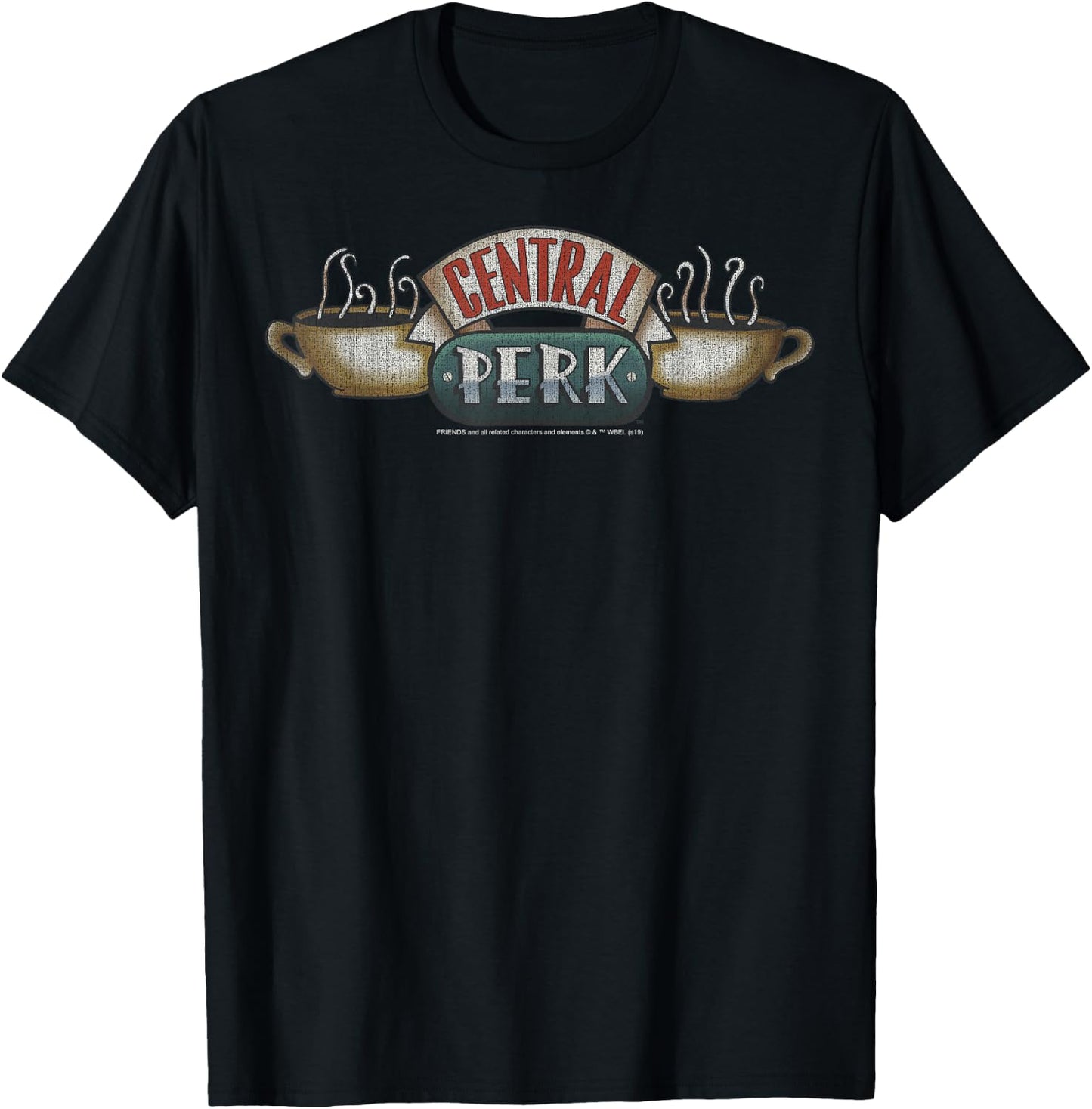 Friends Central Perk Classic Logo T-Shirt - T-Shirt | Black