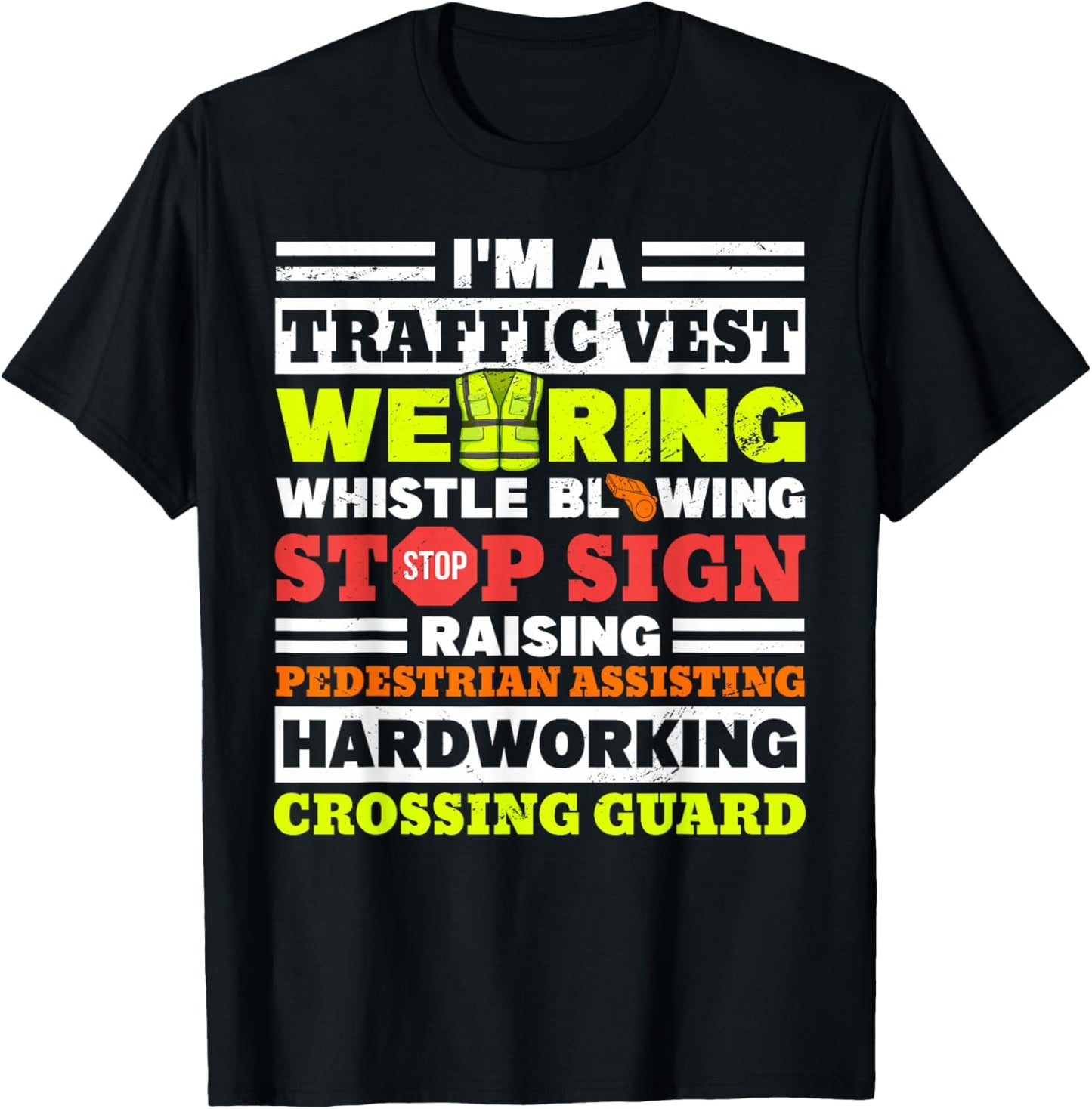School Crossing Guard T-Shirt - T-Shirt | Black