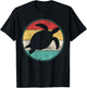 Vintage Retro Turtle Tortoise Waterturtle Marine Biologist T-Shirt - T-Shirt | Black
