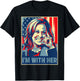 Retro I'm With Her Kamala Harris USA President Election 2028 T-Shirt - T-Shirt | Black