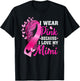 I Wear Pink For My Mimi Breast Cancer Awareness T-Shirt - T-Shirt | Black