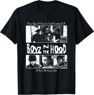Boyz n The Hood Four Block Poster T-Shirt - T-Shirt | Black