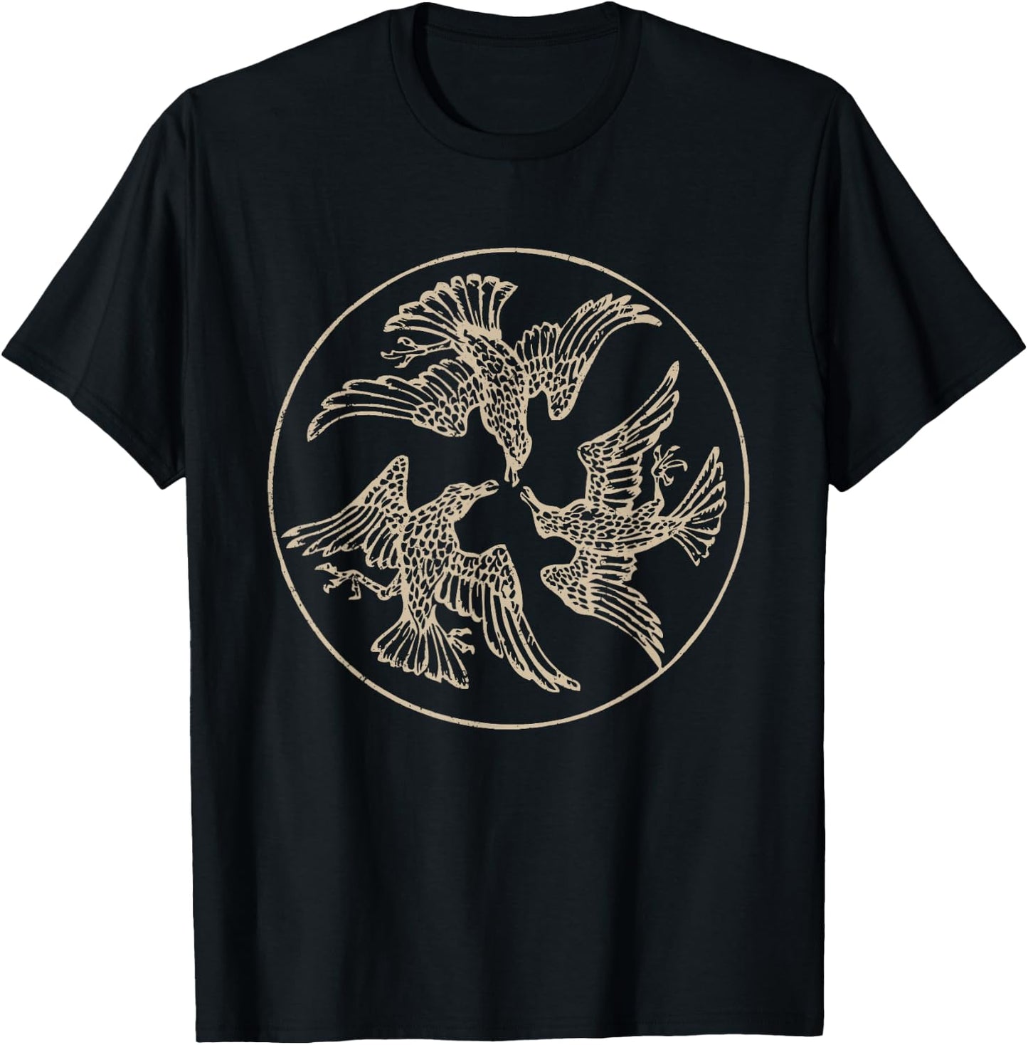 The Morrigan Celtic Irish Mythology Raven Crow War Goddess T-Shirt - T-Shirt | Black