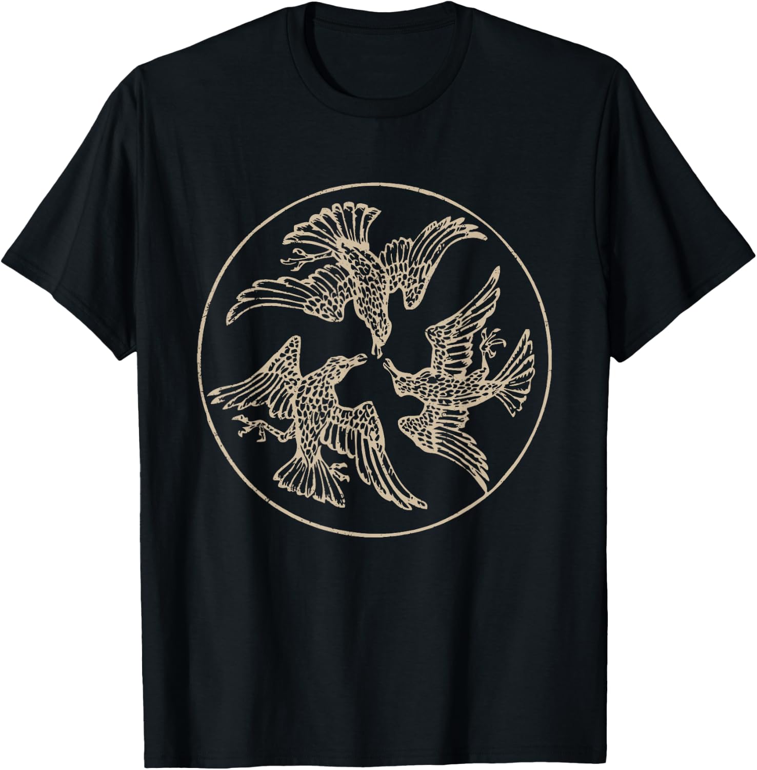The Morrigan Celtic Irish Mythology Raven Crow War Goddess T-Shirt - T-Shirt | Black