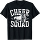 Cheer Squad Shirt Cheerleading Men Women Cheerleader Team T-Shirt - T-Shirt | Black