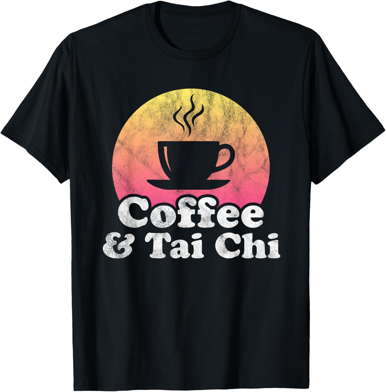 Coffee and Tai Chi T-Shirt - T-Shirt | Black